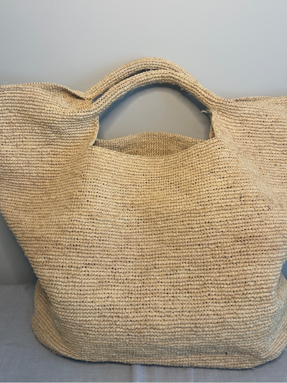 Monday Swimwear Paloma large raffia top-handle bag - Picture 3 of 3